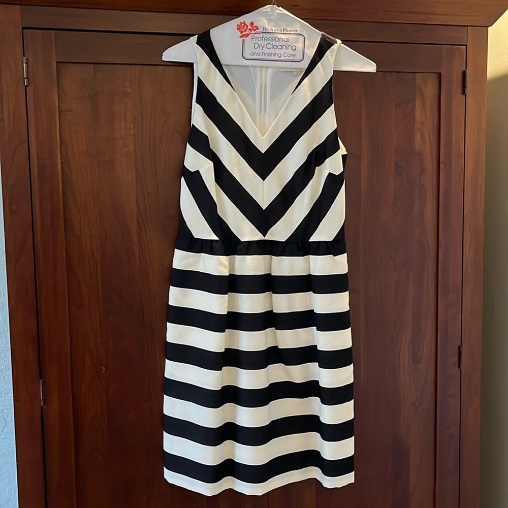 LOFT Black/Cream Dress